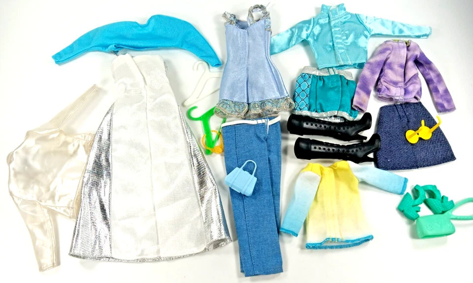 Barbie My Scene Fash Fever Ave F'nistas Azul Mezcla Combinación 20 Vestido Top Falda Zapatos Foto 2 de 4