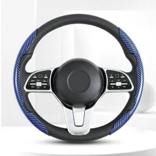 2x Universal Car Steering Wheel Booster Cover Non-Slip Carbon Fiber Accessories