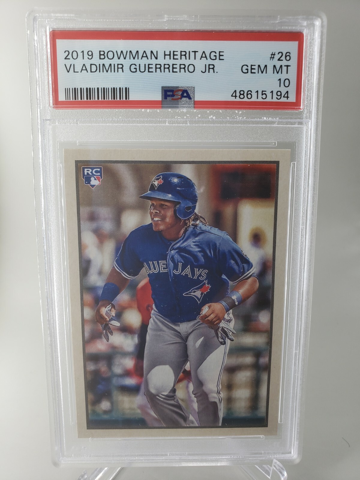 2019 Bowman Heritage Vladimir Guerrero Jr ROOKIE RC #26 PSA 10 GEM MINT *POP 99*