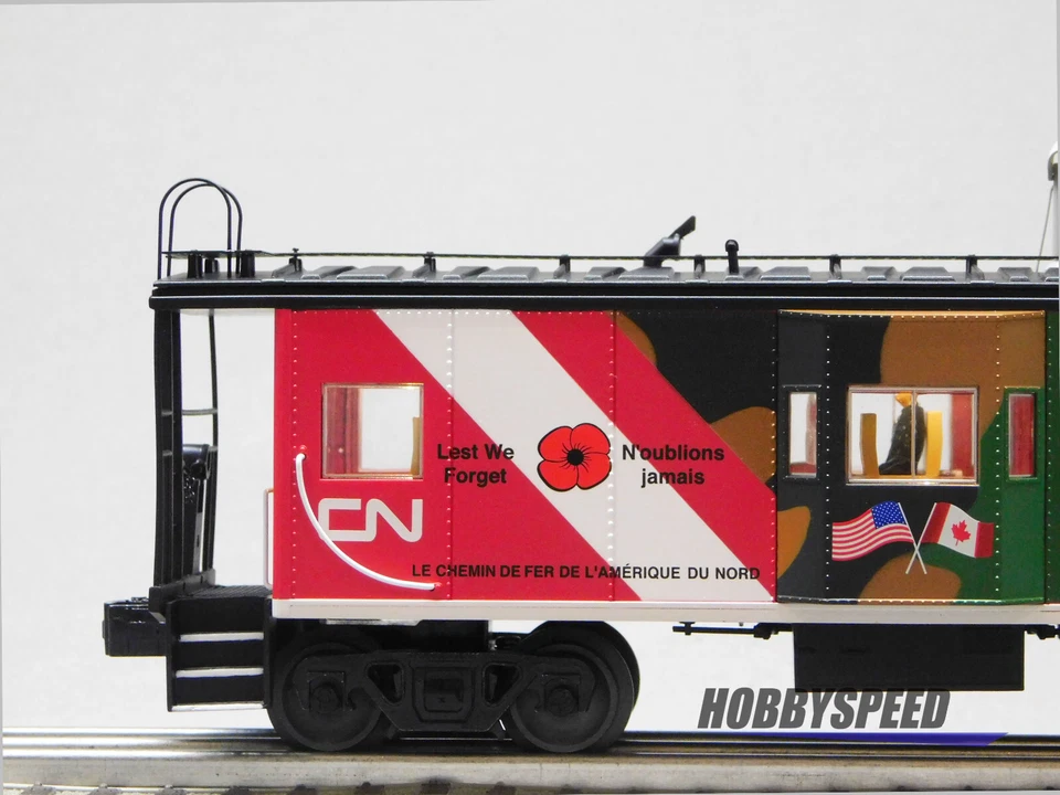 LIONEL CANADIAN NATIONAL VETERANS BAY WINDOW CABOOSE O GAUGE train 2226790 NEW - Image 4 of 4