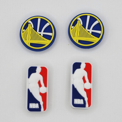 NBA Golden State Warriors Basketball Team For Crocs Shoe Charms - 4 Pieces