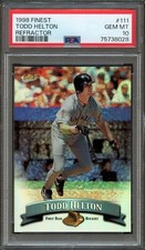 BB - 1998 Finest - Refractor - #111 - Todd Helton - PSA 10 - GEM MT