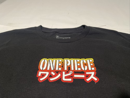 ONE PIECE Japanese Anime Size Large Cotton Black Graphic T-Shirt New - Picture 13 of 20