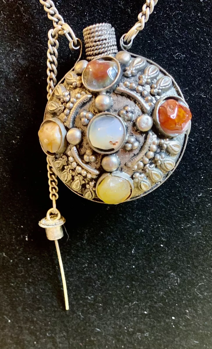 Antique Late 18th Century Scent Bottle Pendant — Luck and Lockets