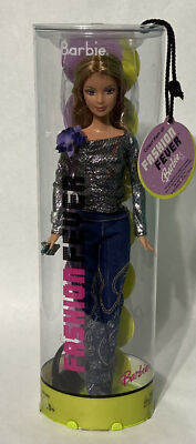 フェーブ　Barbie 　バービー　feve 2004 Barbie FASHION FEVER H0645 Pink Black Tweed Pants Wool Jacket