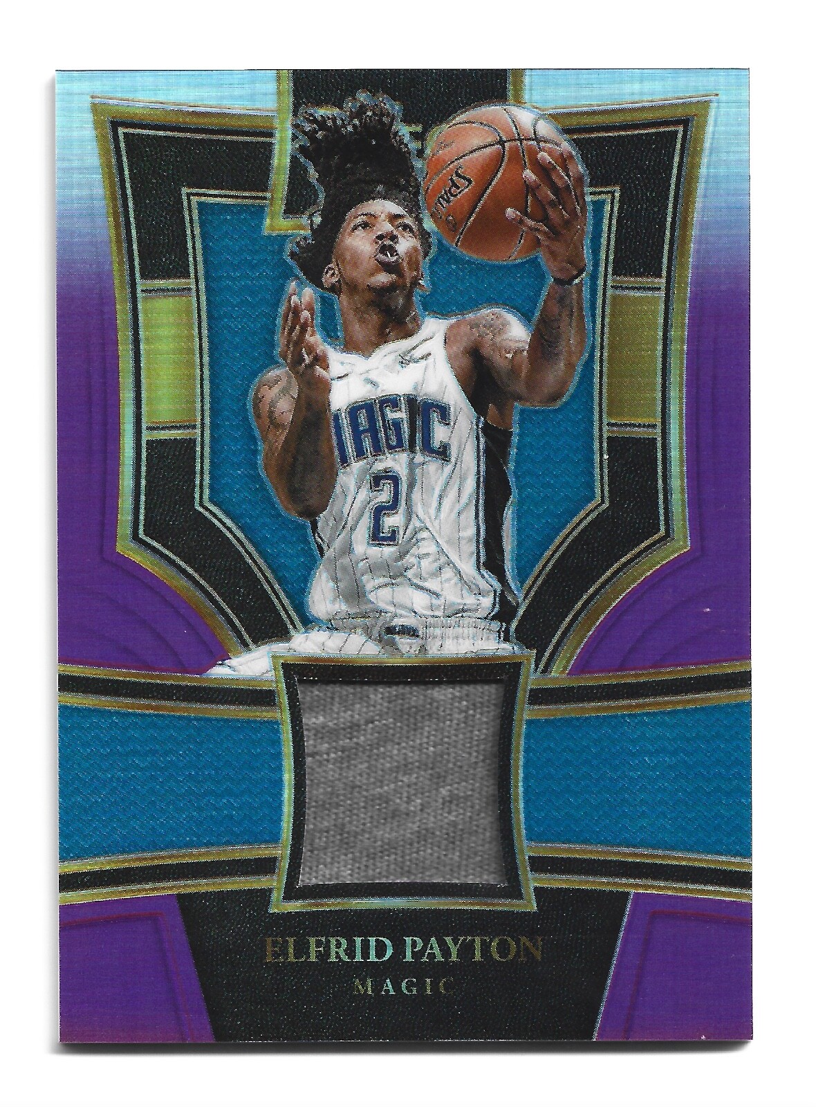 2017-18 Panini Select Game Worn Swatches Purple Prizm /99 #SS-EPT Elfrid Payton