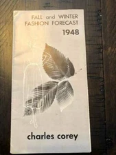 Shoe Brochure Charles Corey 1948 Fall Winter Fashion Forecast Advertising RARE