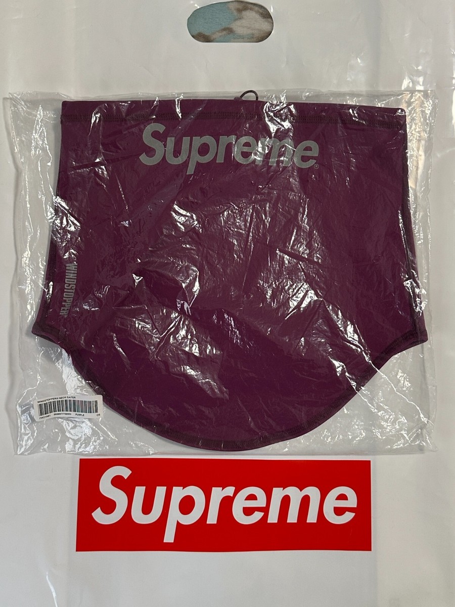 SUPREME WINDSTOPPER NECK GAITER (PURPLE) FW21 FACEMASK SCARF SKI SUPREME WINDSTOPPER NECK GAITER (PURPLE) FW21 FACEMASK SCARF SKI