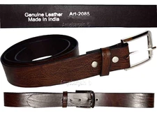 Men's belt size medium casual leather belt strap belt brown belt waist band
