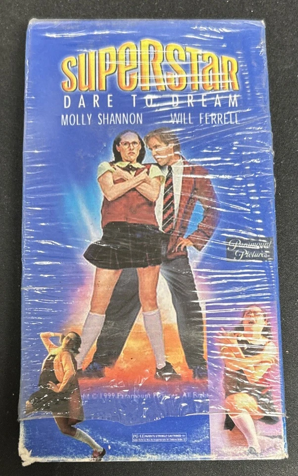 Superstar Dare To Dream VHS Tape Molly Shannon Will Ferrell (Paramount 1999 Used Foto 3 de 4