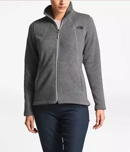 Crescent Knit Jacket Full Zip Dark Gray 