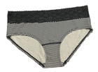 Victoria’s Secret low rise hiphugger stripes polka dots panty M Black Lace sexy — photo 1