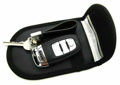 Auto Schlüssel Signal Blocker Schutzhülle Faraday Cage Tasche Keyless Rfid Black