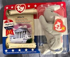 ty beanie babies rare Unopened Righty The Elephant