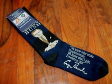 Unisex Fanatic John's Crazy Socks George H.W. Tribute Socks NEW