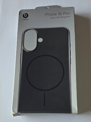 NEW OEM Midnight Black Beats iPhone 16 PLUS MagSafe Case MCFG4LL/A in Retail Pkg