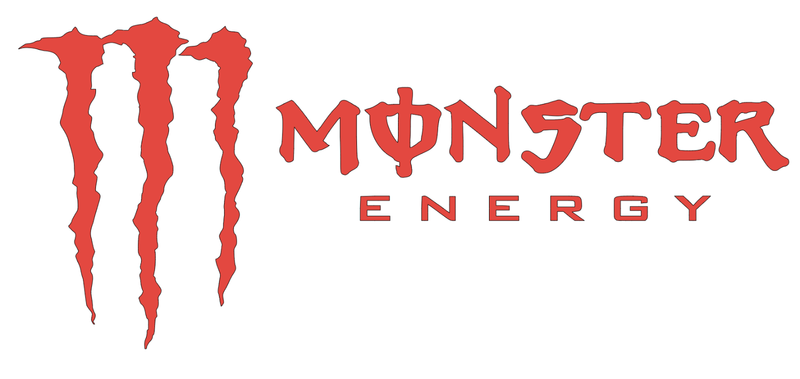 Monster Energy Logo Vinyl Sticker Decal PLUS mini sticker 3 pack various  sizes