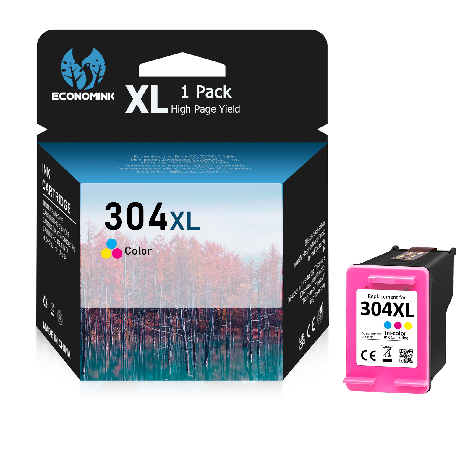 COCCINK Tintenpatronen HP 304 XL (2x Schwarz) - Kompatibel Mit DeskJet 2600/3700, ENVY 5000 & AMP Serie