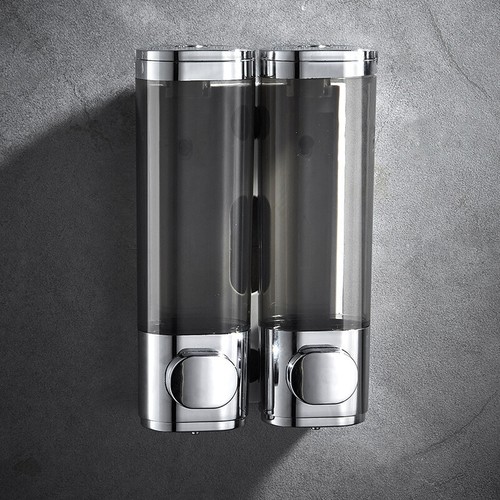 Doppel 300ml Leere Seifenspender Wandmontage für Duschgel Shampoo Seifenbehälter - Bild 9 von 22