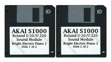 Akai S1000 Disks Roland U-20/U-220 Sound Module Bright Electric Piano 2