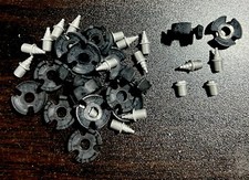 Rare Track  Field Shoes Black Replacement 16 Spikes With Crown Risers