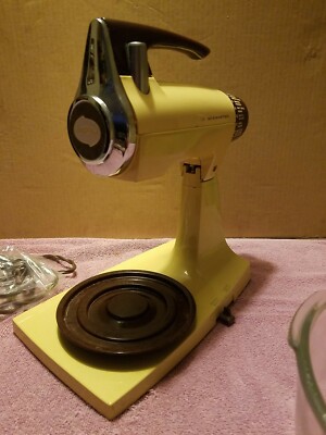 希少 ヴィンテージ Sunbeam Mixmaster 12 Speed 実働品 Vintage sunbeam mixmaster 12 speed Vintage Yellow Complete Tested
