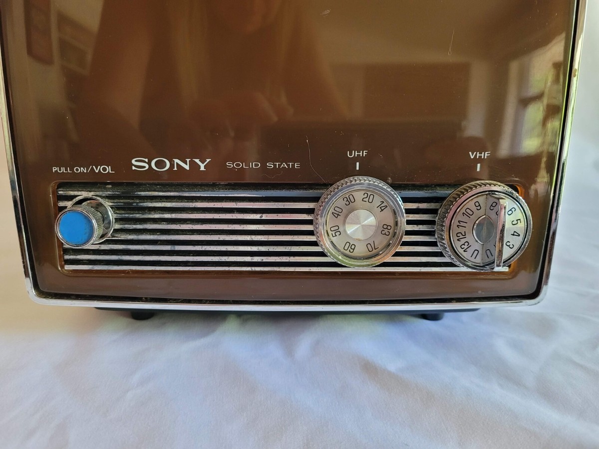 Vintage Sony Solid State TV-950 B&W Portable Television 89986 | eBay