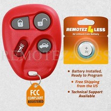 Keyless Entry Remote For 2001 2002 2003 2004 2005 Pontiac Grand Am Car Key Red