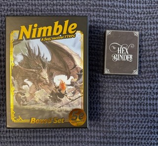 Nimble 5e Boxed Set Tactical TTRPG Hexbinder Stretch Goal Out Of Print