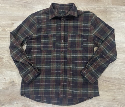 Richie Le Collection Men’s Button Up Flannel Size XL Preppy Casual Wool Blend - Picture 2 of 8