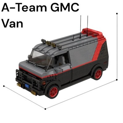 MOC GMC THE A TEAM VAN Bausteine Set 1521 Teile kompatibel 