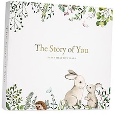 Keepsake Memory Book for Baby Boy or Girl Timeless First 5 Year Baby Book A