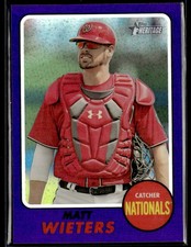 2017 Topps Heritage #THC-647 Matt Wieters Chrome Purple Refractor Card 0603F