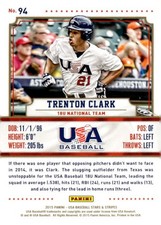 2015 Panini USA Baseball Stars & Stripes #94 Trenton Clark