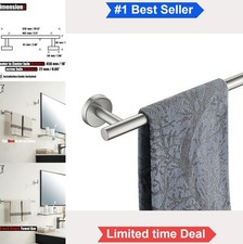 Bath Towel Bar 20.5 Inch 304 Stainless Steel Brushed Finish Wall Mount Rack