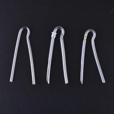 1Pc R Shape Preformed BTE Earmold Hearing Aid Tubes Tubing With Tube .N8