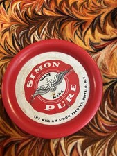 Simon Pure Beer Coaster, metal, William Simon...