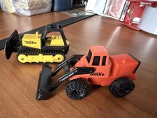 LOT of 2 Ronald McDonald's Happy Meal TONKA Truck Bulldozer Frontloader