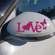 Fun LOVE, HEART AND BUTTERFLY Decals, Decorative Sticker for DIY project