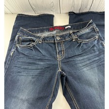 Y2K Bongo Jeans Juniors Size 15 Bootcut Flare Dark Denim Jeans