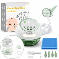 Electric Nasal Aspirator for Baby, 6 Suction Levels with Storage Base,White ...