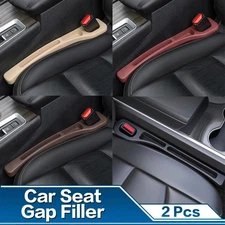 2PCS Universal Car Seat Gap Filler Organizer Wallet Phone Card Holder Leak-Proof