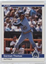 1984 Fleer Update Gorman Thomas #U-117 0jk3