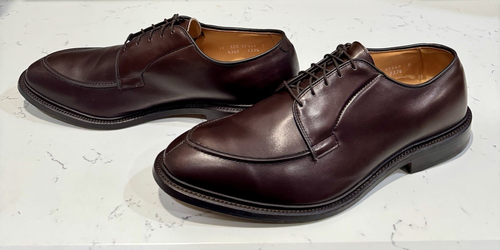 Allen Edmonds Seneca Brown Split Toe Derby Bluche… - image 6