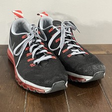 Nike Air Max Motion Zapatos Negro Gris Rojo Para Hombre Talla 12 Tenis Atléticos Parte Superior Baja