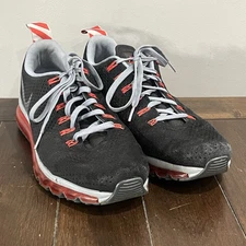 Nike Air Max Motion Shoes Black Gray Red Mens Size 12 Sneakers Athletic Low Top