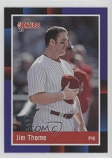2022 Donruss Retro 1988 Variation Holo Purple Jim Thome (Hat Removed) HOF 0w8f