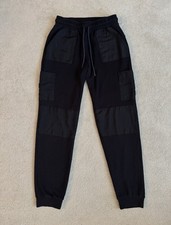 Alo Women s Cargo Jogger Sweatpants Black Size Medium Utility Mixed Media
