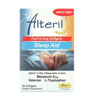 Alteril Natural Sleeping Aid Softgels, 60 ct