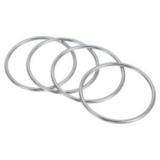 4 Pcs 3.1" Metal O Ring, 304 Stainless Steel Welded O Rings 4x80mm